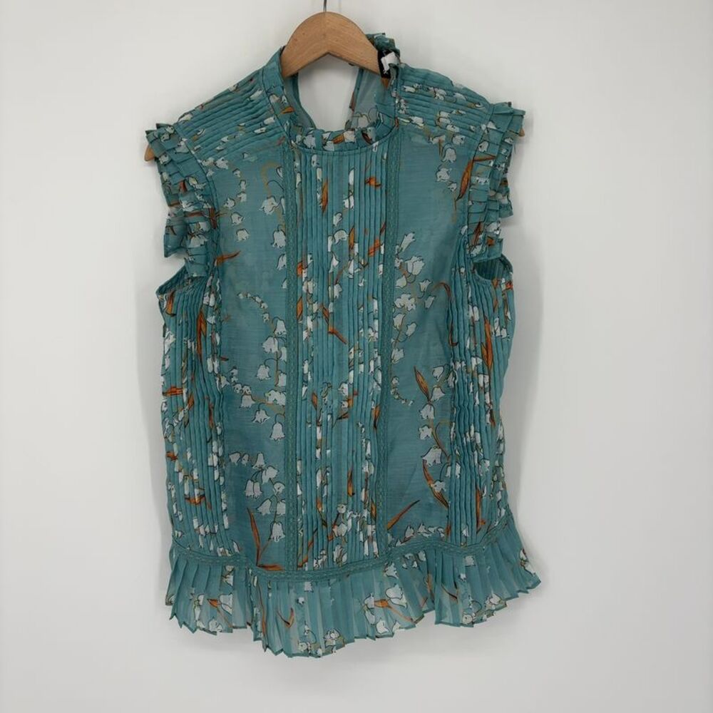 Buru Sleeveless Floral Ruffle Top and Skirt Set
